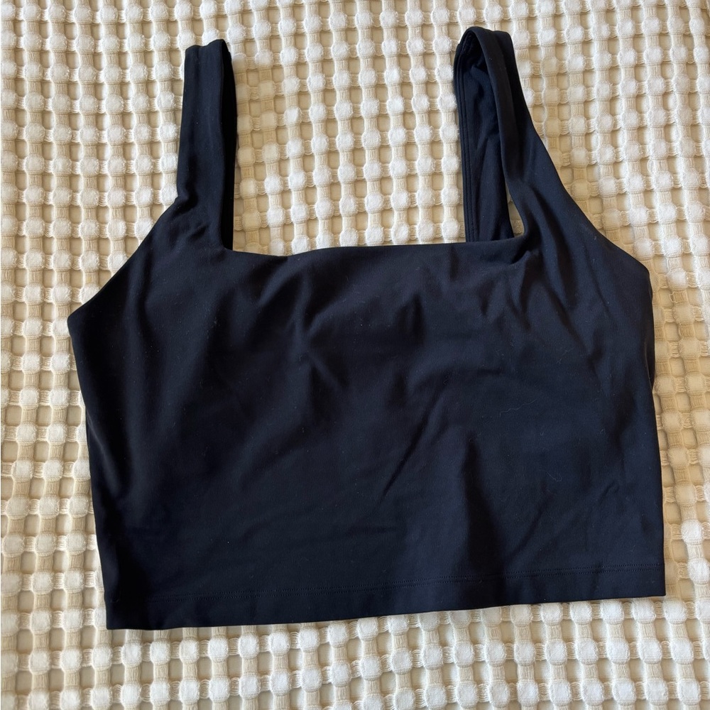 Black workout Crop Top